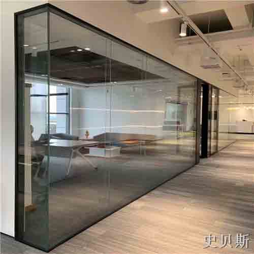 安庆双层12mm全景玻璃隔断墙结构图